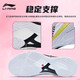 Li Ning Badminton Shoes New Falcon V Quick Start Badminton Shoes Professional Competition Training Sports Shoes Shock Absorbing and Breathable Standard White Ultra Light Breathable 42 (265mm)