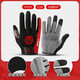 Stopu Light Luxury Brand Outdoor Sports Bicycle Riding Gloves Men and Women's Fitness Anti-Slip Fishing Mountain Bike Gloves Black L