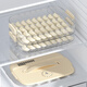 Jingyan dumpling storage box for refrigerator and freezer, kitchen anti-stick bottom, food-grade dumpling storage box, stackable, anti-stick bottom, 3 layers, 8.8L