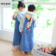 Miaopule Class A Autumn and Winter Thickened Children's Bathrobe Boys Ultraman Bath Towel Cloak Can Wear Winter Thickened Children's Nightgown Ultraman Blue Thickened Coral Velvet Size 18 Recommended 140-155cm