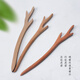 Hairpin Peachwood Handmade Hairpin Ancient Style Daily Hairpin Simple Wooden Semi-finished Wooden Hairpin Ethnic Style Hair Accessories Peachwood Hairpin Antlers