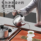KAMJOVE fully intelligent spring-type bottom fully automatic water kettle household kung fu tea set electric tea stove H-K9 silver version table-mounted dual-use 20*37 0.9L