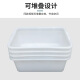 卉圳 塑料白盆 600*430*170mm 零件收纳箱长方形周转箱配件存放箱HP698