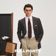 Full Monty Wollanzug Jacke Herren grauer Freizeitanzug Top Business Professional Kleidung Dunkelgrau 1230 42