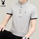 Playboy (PLAYBOY) short-sleeved T-shirt men's 2025 summer men's loose trendy bottoming shirt casual Korean men's T-shirt tops
