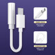 Optical World Adecuado para Realme GT5Pro Adaptador de auriculares RMX3888 Adaptador de teléfono móvil Conversión Conversión Typec Convertidor de audio redondo Convertidor de audio Cable Modelo de decodificación de alta calidad [White] Admite Tarjeta de sonido en vivo, un paquete de un paquete