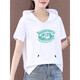 
[Special price pick-up] High-end light luxury brand 100 pure cotton short-sleeved sweatshirt for women large size women's clothing 2022 summer new Korean version loose versatile T-shirt for women top trendy 693 short-sleeved sweatshirt M (100Jin [Jin equals 0.5 kg] or less)