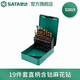 SATA 52819 High Hardness Wear-Resistant Stainless Steel Drill Bits 19 Pieces Straight Shank Cobalt Twist Drill Set 1mm-10mm