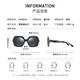 
PARZIN Polarized sunglasses for women, retro board driving mirror for women, large frame face-trendy sunglasses 9740 tortoiseshell reflective film mercury sheet