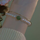 Indigo transfer bead bracelet pearl female new ins versatile bestie bracelet pearl sapphire green bracelet one pack