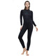 DIVE&SAIL new 5MM wetsuit plus velvet warm one-piece wetsuit thickened deep snorkeling surfing winter swimsuit men's black XL