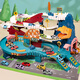 Ozhijia children's toy boy car adventure parking lot rail car dinosaur winding mountain road birthday gift