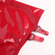 JOHUAN patent leather hip skirt garter belt metal hoist buckle high-end European and American super short stockings accessories black (single garter belt)
