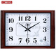 Combasi Combasi Watch Hanging Wire Living Room Wall Clock Bedroom Office Pure Sound Simple Calendar Clock Large Quartz Clock 6626 Calendar Wood Grain Black Disk 50.5cm 20 inches (diameter)