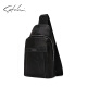 Satchi Sachi Bolso de pecho Bolso de hombros de moda para hombres adolescentes Crossbody Bag Ax12189-9h Black-Ax12189-9h