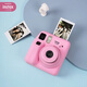 Fuji (FUJIFILM) instax mini12 camera minise one-time imaging and instant photo paper birthday gift Mini Se pink (ready in stock) Ins style photo frame + photo album + crystal case + rainbow shoulder strap