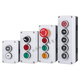 Elevator power start button switch control box emergency stop waterproof button indicator box plastic electrical box box Jiabosen three-position knob + reset button
