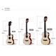 kakaKUC-28D single top single spruce ukulele ukulele small guitar 23 inches