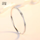 Misu PT950 platinum bracelet for women, platinum concubine bracelet, oval semi-solid bracelet, birthday gift for wife, weight 18.73g, 56mm wide, 5.5mm one bar