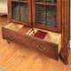 
Jianglaiyi European-style solid wood double-door bookcase American retro bookcase floor-standing bookcase study bookcase display cabinet combination storage cabinet 1.05m bookcase/1050*38*200cm
