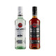 Bacardi White Rum 500ml + schwarzer Rum 500ml Mojitoki Weinmischung und Bäckerei Fremde Weinkombination