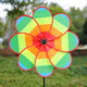 Tissu arc-en-ciel du moulin à vent en huit couleurs grand moulin à vent de la maternelle immobilier activité pittoresque accessoires extérieurs décoration petits jouets 25cm