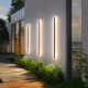 XMSJ outdoor wall light minimalist outdoor long strip light villa wall wall light courtyard column exterior wall washing light 9227-Rainproof model 9227-240cm-Three color light-