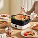 Mijia Xiaomi electric hot pot household electric cooking pot electric stew pot electric pot all-in-one multi-function pot special pot for stewing, stewing and frying split pot body large capacity 6 liters