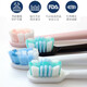 zlerZLER is suitable for Philips electric toothbrush HX6610 HX6210 HX6616 HX6920 sound wave vibration toothbrush head accessories 4-pack [black diamond bright white type]