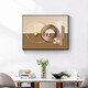 Villa electric meter box hydraulic decorative painting modern simple horizontal version restaurant weak current box hanging painting abstract art living room mural abstract art 12596-2 mirror crystal porcelain 100*80 cover size 84*73 black