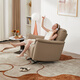 
Zhihuashi First Class Zero-Back Wall Cream Living Room Fabric Ecological Leather Electric Function Sofa 11973 Shuguang Gray (Ecological Leather) Single Person 87cm-Manual Shakeable