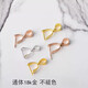 Fat Donglai same style 18k gold jade buckle pendant buckle Pt950 rose gold gold platinum jade pendant melon seed buckle clip gold pendant buckle single needle