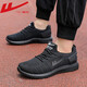 Chaussures masculines Jetram pour le printemps et l'été Breatte Chaussures décontractées pour hommes Hollow Mesh Net Running Chaussures Soft Sole Running Resistant Tous Sports Chaussures Sports Yt-All Black (6175) Men 42