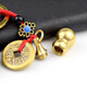 [Cinco monedas de emperadores de apertura de la calabaza] Cobrante de la calabaza Cobre Hollow Accesorios de decoración colgantes Costilador de llave Wudi Monkey Keychain-1