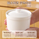 Baijie stew pot with lid ceramic bowl soup bowl water-proof stew pot liner steamed egg porridge bird's nest cup jar tableware medium size 400ml