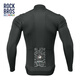 Locke Brothers Cycling Clothes Cycling Road Series Long Sleeve Tops Men's Autumn and Winter Warm Road Cycling Sportswear Black XL