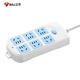 BULL (BULL) GN-603 NUEVO SOCKE/CONTERACIÓN NACIONAL NACIONAL/TIERRA/enchufe/fila enchufe/conector/conector/cable/tablero de arrastre Control total de 6 posiciones Longitud completa de 3 metros Protección de superación