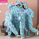 
Modal thickened parent-child one-piece pajamas for family three-person coral velvet autumn and winter children's flannel anti-kick quilt sleeping bag velvet - one-piece zipper - YPF3893 pocket wood M size [high 160C weight 95 Jin [Jin equals 0.5 kg]]