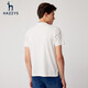 80% new HAZZYS men's summer solid color Henry collar casual short-sleeved polo shirt for men ASTZE03BE83