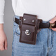 Bolsa de teléfono móvil Yu Dingfu para el sitio de construcción para hombres Bolsa de cintura con múltiples funciones Bolsa de cintura impermeable para cigarrillos colgantes Key al aire libre Modelo antirrobo Doble-Brown