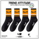 This song socks for boys pure cotton stockings, stinky and odorproof spring and autumn teenagers basketball socks sports long tube 100% cotton L22628 trendy socks-mixed color 5 pairs, one size