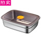 MPPMCK Germany imported high quality extra-thick grade stainless steel with lid fresh-keeping box lunch box picnic box bento box refrigerator storage box 15003 with sealed cover 316 stainless steel