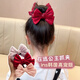 Beautiful National Day performance children's ball head grabber red small hairpin girl's bow hair accessories hairpin female hairpin headdress red diameter 6.5cm
