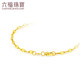 Liufu-Schmuck, goldenes zusammengeknüpftes Goldarmband für Frauen, Geschenke für Frauen, Preis B01TBGB0006, ca. 1,78 Gramm