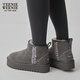 Teenie Weenie Bear Women's Shoes Simple Casual Fashion Snow Boots Women's Spring Fur Integrated Maillard Women's Grey 38