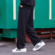 
adidas men's pants autumn new sports pants jogging pants comfortable breathable sweatpants casual knitted trousers GK9273/black/embroidery logo XL 185