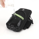 Luo Zhuodou running mobile phone bag arm bag arm wrist men's and women's special equipment mobile phone bag fitness sports mobile phone arm sleeve black suitable for 6.5 inches to 7.2 inches