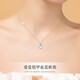 LAOLATU 999 platinum necklace for women PT950 platinum moonstone 2025 new Chinese Valentine's Day gift for wife PT950 platinum necklace + PT950 platinum pendant
