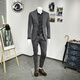 ANDSEEYOU trendy brand suit men Korean style business casual professional formal dress slim gray suit two-piece gray suit size 56 (remarks on pants) 165-180Jin Jin is equal to 0.5 kg