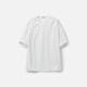 BO [neuer chinesischer Stil] Bobing Button Round Hals kurzärmeliges Hemd für Fraueneinkaufszentrum Gleicher lose Temperament Top BDR2HD1396 1W40 Weiß M.